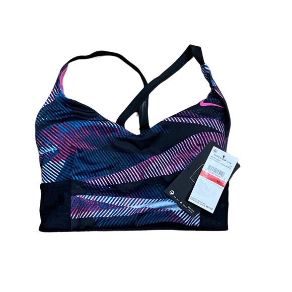 Nike LASER FUCHSIA Line up Printed Cross-Back Top XS Extra Small New NWT - Picture 3 of 3